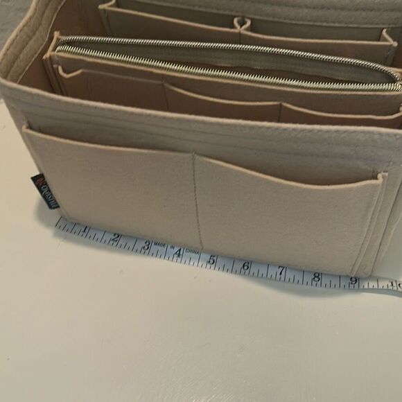 Omystyle Tote Bag Insert Beige Travel Organizer Kids Beach Bag Work Vacation New - Picture 10 of 12